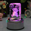 Rude love 3D bear crystal music box light ornaments birthday gifts to send girlfriend girl wife girl girl girl creative Tanabata Valentine&39s Day gift