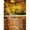 Autumn Leaves Photo Backdrop 57FT Vinyl Fabric Cloth Digital Printing Photo Background s-636