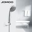 JOMOO Ducha de baño Conjunto de ducha de baño Cascada ABS Cabezal de ducha redondo con manguera de ducha Soporte de pared Cabezal de ducha manual
