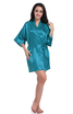 Women Nightgowns Simulation Silk Kimono Robe Elegant Solid Color Summer Sexy Shorts Bathrobe