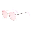 SHAUNA Double Colors Oversize Women Square Metal Glasses Frame Fashion Ladies Clear Yellow Lens Sunglasses