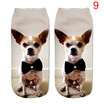 3D Cartoon Animal Dog Printed Socks For Men Women Cute Unisex Ankle Socks