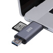 Must be beautiful BUBM USB30 aluminum alloy mobile phone card reader high speed SD TF card Type-C interface Android OTG multi-function card reader DKQ-SJ dark gray