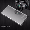 Huawei P10P10 PlusP10 Lite Luxury Slim Mirror Flip Shell Stand Leather Smart Clear View Window Cover Phone Case