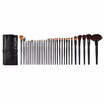 32 pcs Cosmetic Facial Make up Brush Kit Makeup Brushes Tools Set Black Leather Case H4456