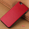 Genuine Leather Phone Case For iPhone 6 6S Plus Case Litchi Texture Back Cover For X 7 8 Plus Case