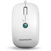 Uplift Newmen obediently leopard still goods wired silent mouse USB interface white