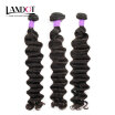 9A Brazilian Virgin Hair Loose Deep Wave 100 Human Hair Weaves 3 Bundles Unprocessed Brazilian Loose Wavy Curly Hair Extensions