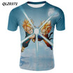 Multi-style Seven Dragon Ball Anime Print T-shirt Mens Fashion Short-sleeved Casual T-shirt Summer Cool Cotton T-shirt