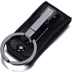 JOBON Bangzhong key ring car key ring ring belt wear easy to remove fiber leather ZB-001B black