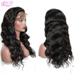 QDKZJ 9A Seven Human Hair Wigs Body Wave Full Lace Wig & Lace Frontal Wig Brazilian Virgin Hair Wig 1B 1 2 Color Seven