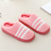 Winter three bars home floor slippers indoor&outdoor lovers half pack with cotton shoes moon shoes warm cotton mop