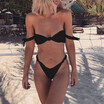 European&American sexy pure color swimsuit bikini