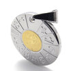 Hpolw Circular Stainless Steel Silver&Yellow Girls Zodiac Virgo Pendant Necklace with 16-26 inch Chain Hpolw Circular Stainless Steel Silver&Yellow Girls Zodiac Virgo Pendant Necklace with 16-26 inch Chain