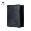 BULLCAPTAIN 2018 New Arrival Mens Wallet Cowhide Coin Purse Designer Brand Wallet clutch leather wallet man wallet for money