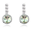 Design Elegant Round Crystal from Austrian Drop Earrings For Women Party Dangle Earrings Vintage Fashion Jewelry 10497