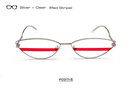 SHAUNA 2018 Ins Popular Double Color Lens Women Small Cat Eye Sunglasses Fashion Men Red Stripe Glasses UV400