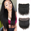 Dream Like 8A Indian Virgin Straight Hair 3 Bundles with 13X4 Lace Frontal Black Color