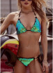2018 Sequin Halter O-Ring Tie Bandage Swimwear Brazilian Bikini Set