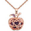 Apple Pendant Necklaces For Women Austria Crystal Vintage Fashion Jewelry Accessories High Quality Ladies Gift 27888