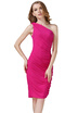 Womens One-Shoulder Cocktail Dress