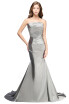 A-line Strapless Satin Party Dress