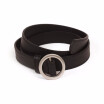 Women Trendy Round Buckle Fine Concise Fashion And Leisure Canvas Belt