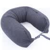 Free Car Headrest Cushion Pillow Car U-Pillow Home Travel Headrest Black Gray