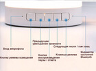 7 color light bluetooth speaker support AUX input TF card alam clock