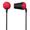 KOSS THE PLUG R Headphones with a subwoofer for headphones small spark plugs red