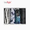 INTERIGHT underwear mens icy thin fashion print mens boxer briefs 4 boxed mixed color XXL