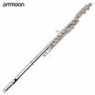 ammoon High Quality Flute Cupronickel Silver Plated 16 Closed Holes C Key with Case Screwdriver Wind Instruments for Beginner Stud