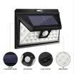 Luces solares al aire libre 24 luces de pared brillantes de la seguridad del sensor de movimiento del LED con 3 modos luces impermeables inalámbricas de la noche para el garaje D