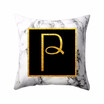 Modern Pillowcases 4545 Gold Alphabet Word Letter White Marble Pattern Pillow Case Super Soft Throw Sofa Bed Cushion Cover Protec