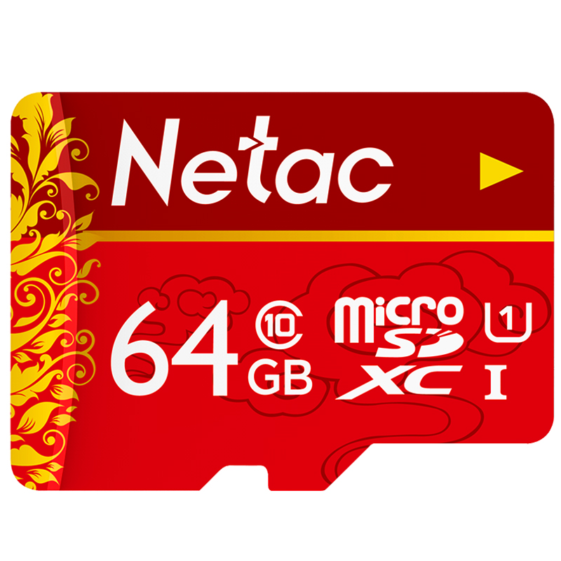 Netac P500 microSD Memory Card Chinese Red Version 64GB