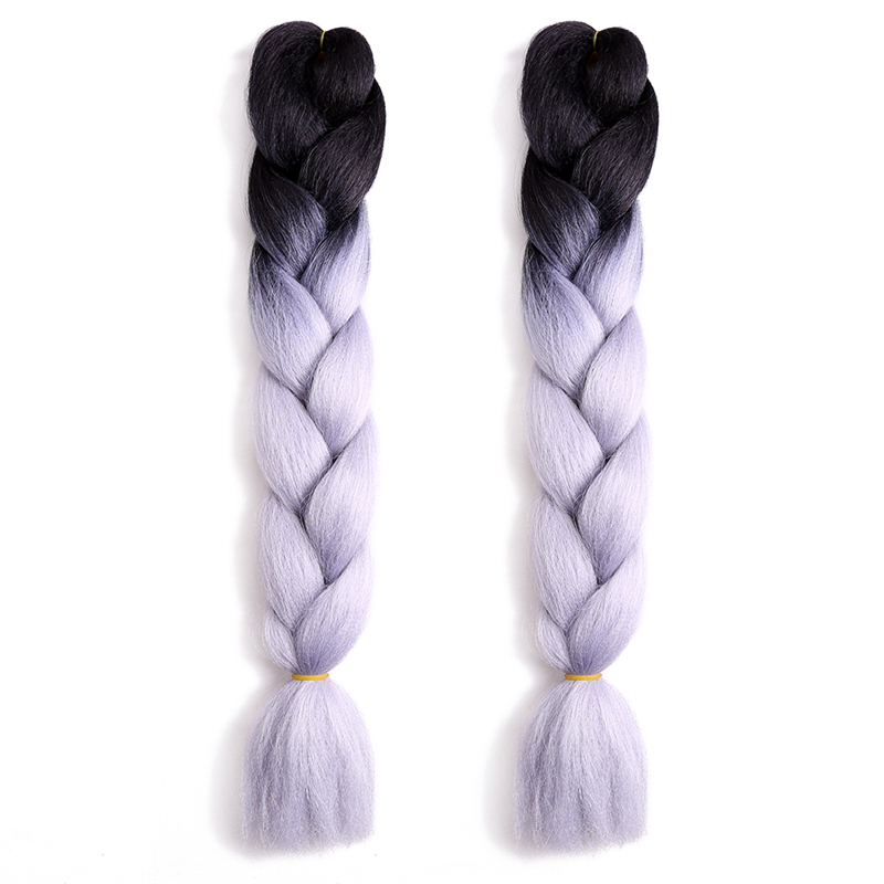 2T 3T Jumbo Braids Hairstyles Hair For Russian Women Colors Synthetic Braiding Hair