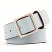 Women Fashion And Leisure Popular And Retro Square buckle PU Youth Belt