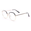 SHAUNA Double Colors Oversize Women Square Metal Glasses Frame Fashion Ladies Clear Yellow Lens Sunglasses