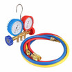 Refrigerant Tables Colored-hoses Manifold Gauges Tools Set