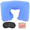 Gagarin JA35 flocking inflatable pillow outdoor pillow gift 3M earplugs a pair dark blue