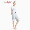 INTERIGHT home pants female ladies printing breathable light pants blue bottom bird flower L