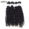 8A Peruvian Curly Virgin Hair Natural Black Color 100 Human Hair Weaves 4 Bundles Peruvian Deep Jerry Curly Remy Hair Extensions