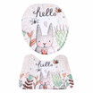 2 PCS Toilet Seat Decoration Pad