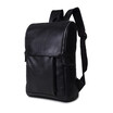 New Fashion PU Leather Shoulder Backpack for Student Leisure Travel Bag British Computer Male Bag