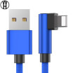 WH 90 Degree USB Cable For iPhone X 8 7 6 Charging Charger Wire Cord 3 in 1 Micro USB Cable Type-c USB Type C Cable Adapter