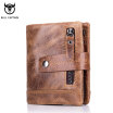 BULL CAPTAIN Cow Leather Men Wallet Fashion Coin Pocket Brand Trifold Multifunction Men Purse High Quality Male Card ID Holder