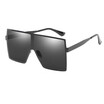 Fashion Oversize Metal Frame Women Square Sunglasses Brand Designer Fashion Men Mirror Coating Glasses