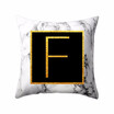 Fundas de almohada modernas 45 * 45 Carta de palabra del alfabeto de oro Patrón de almohada de mármol blanco Funda de almohada Súper suave funda de sofá cama Protec Fundas de almohada modernas 45 * 45 Carta de palabra del alfabeto de oro Patrón de almohada de mármol blanco Funda de almohada Súper suave funda de sofá cama Protec