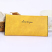 New Woman Long Section Wallet Korean Leather Wallet Matte Bag Purses