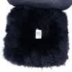 Funda de asiento de felpa artificial universal Cojín de coche de invierno de colores múltiples Cojín cuadrado